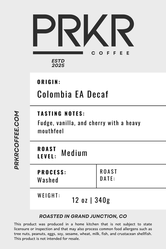 Colombia EA Sugarcane Decaf