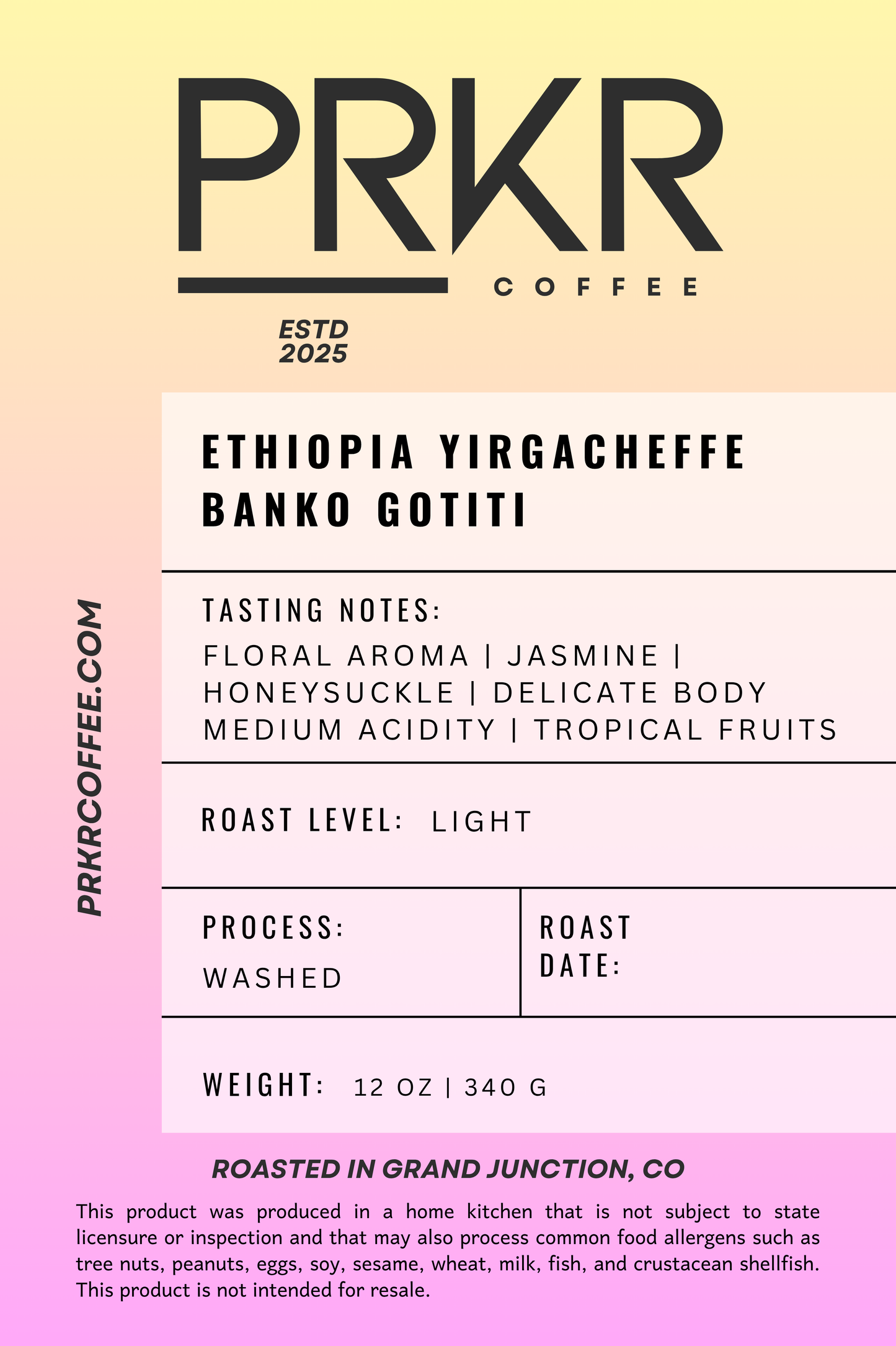 Ethiopia Yirgacheffe Banko Gotiti